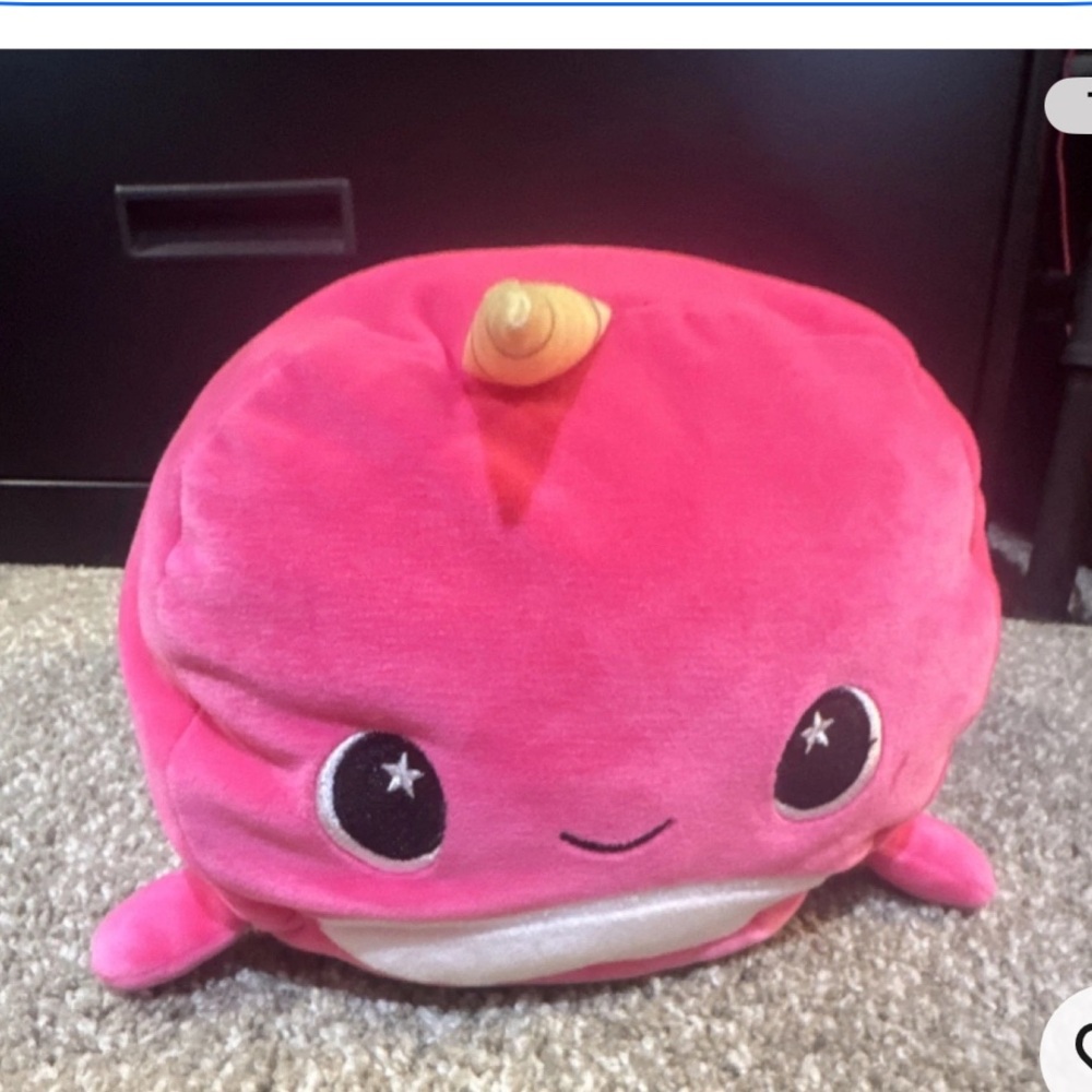 Pink Narwhal Plush Toy